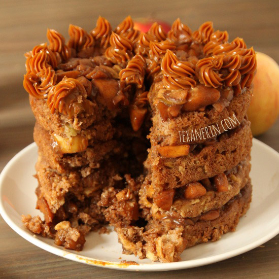 Apple Blondie Cake (100% whole grain) - Texanerin Baking