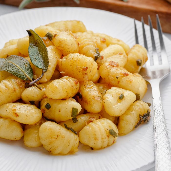 Sage Butter Gnocchi - Easy, Quick and 5 Ingredients