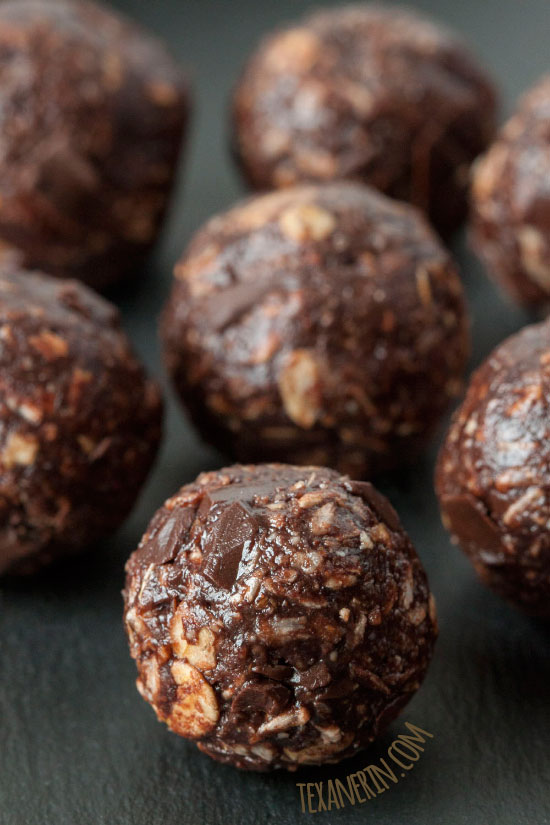 Chocolate Coconut Bites (gluten-free, vegan, whole grain) - Texanerin ...