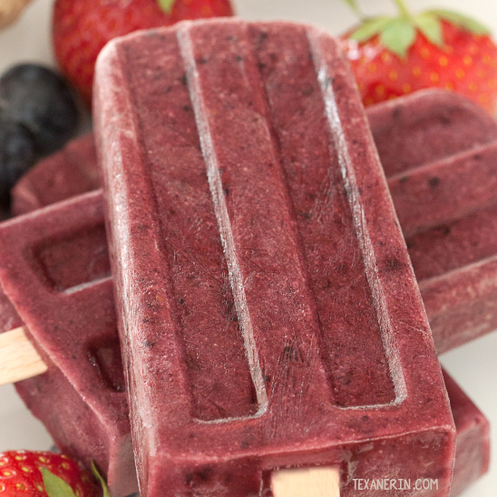 Paleo Vegan 2 Ingredient Fruit Popsicles - Real Food with Jessica