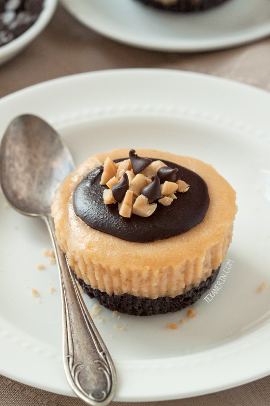 Mini Peanut Butter Cheesecakes (gluten-free, grain-free, whole grain ...