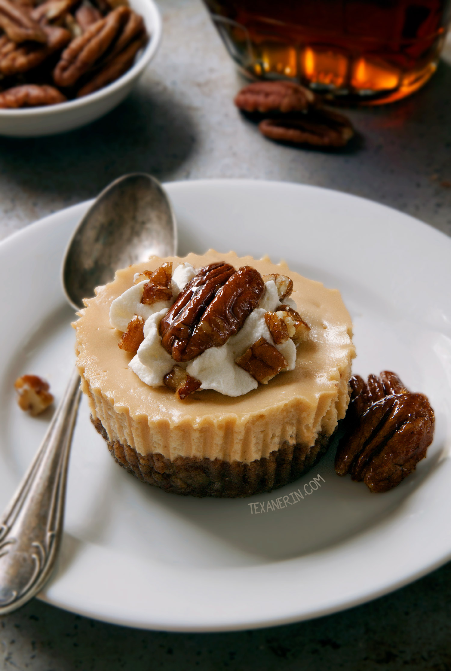 Maple Cheesecakes with Pecan Crust (grain-free, whole grain ...