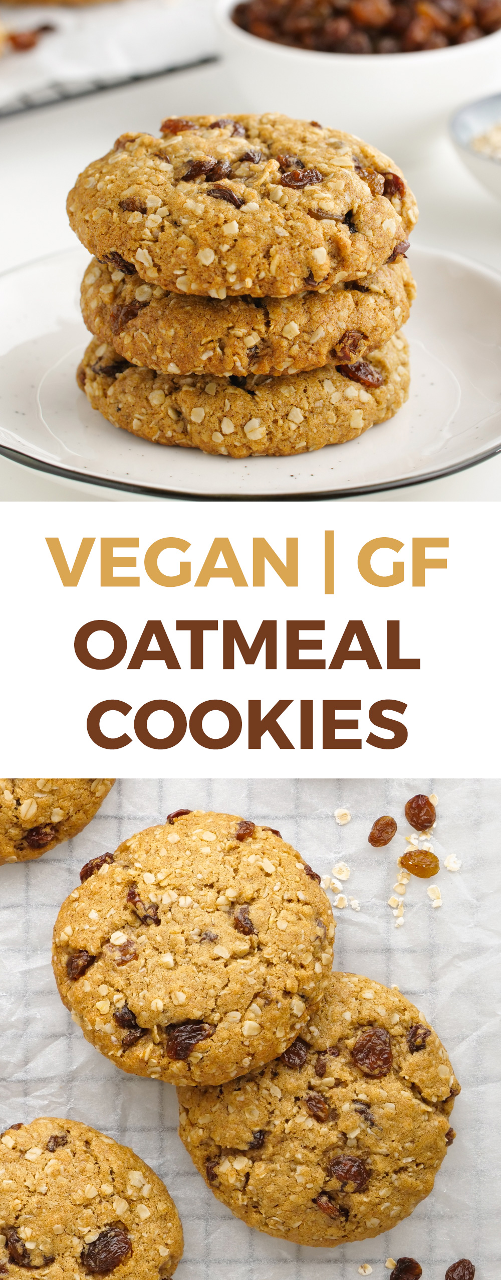 Vegan Oatmeal Cookies (the best texture!) - Texanerin Baking