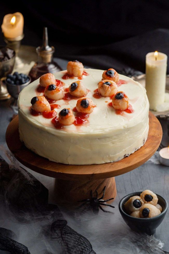 Easy Egg-free Halloween Cake - Elizabeth's Kitchen Diary
