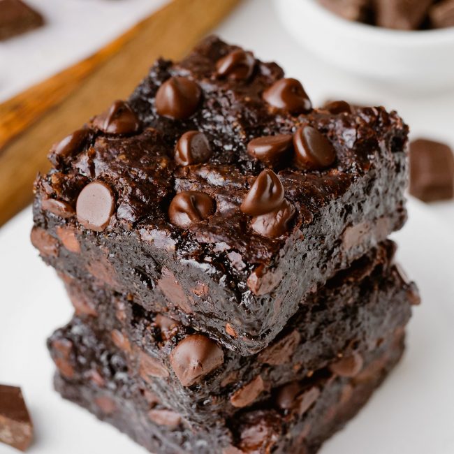 Paleo Vegan Brownies (crazy fudgy, best texture!) - Texanerin Baking