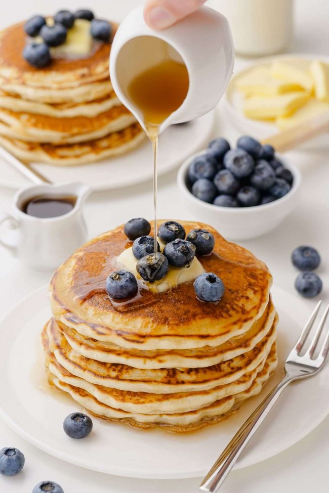 Eggless Pancakes (perfectly fluffy, no special ingredients ...