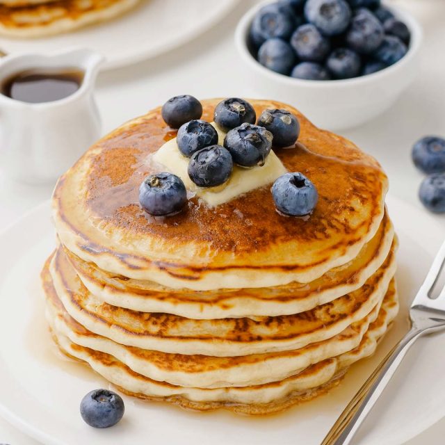 Eggless Pancakes (perfectly fluffy, no special ingredients ...