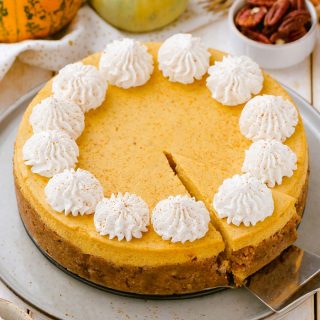 Keto Pumpkin Cheesecake (best ever! so creamy) - Texanerin Baking