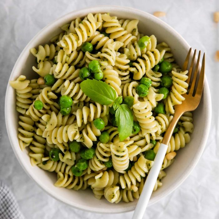 Green Pea Pasta - Texanerin Baking