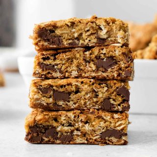 Gluten-free Oatmeal Chocolate Chip Bars - Texanerin Baking