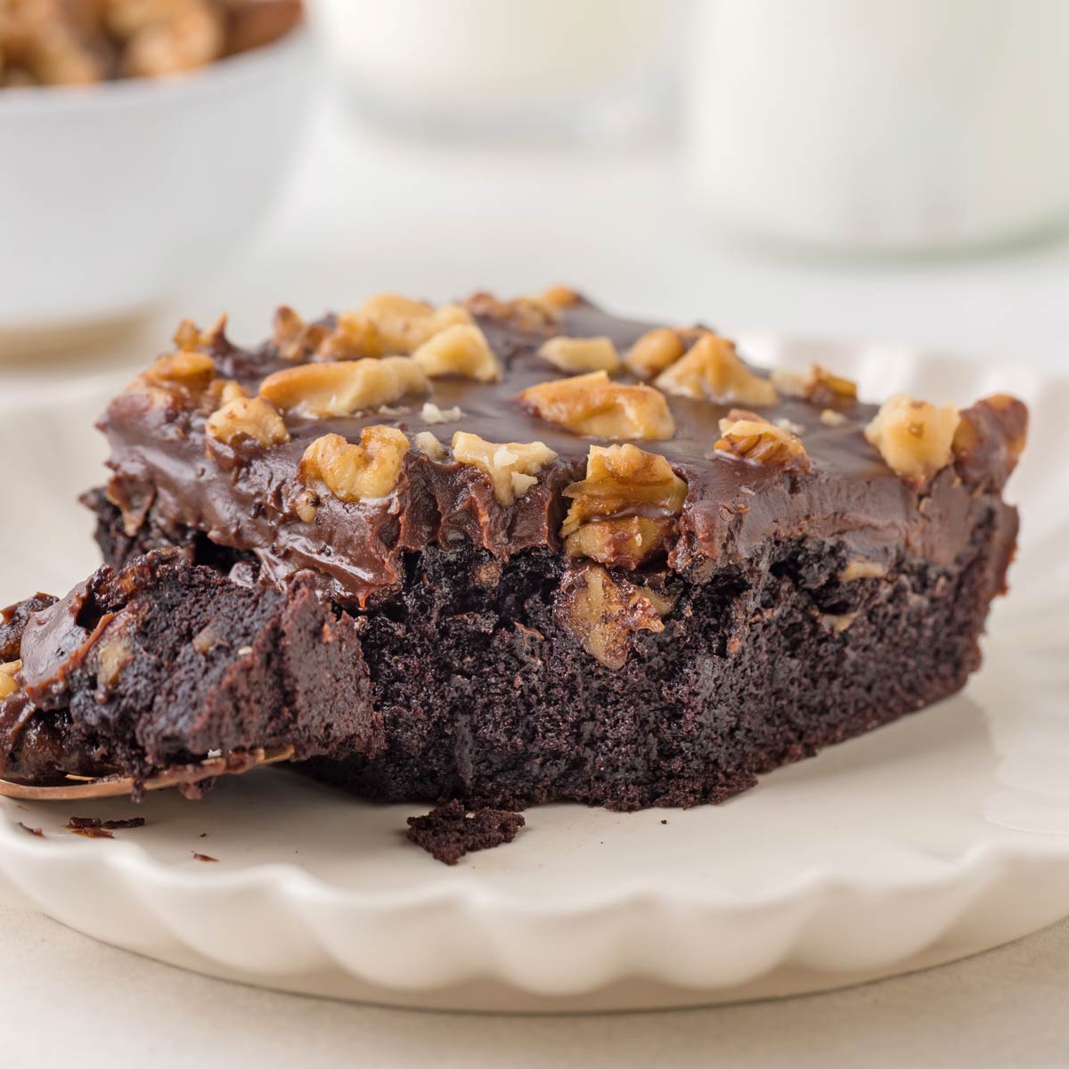 Chocolate Walnut Brownies Recipe - Veena Azmanov