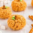 Rice Krispie Treat Pumpkins