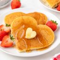 Heart Shaped Pancakes